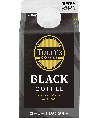 TULLY’S COFFEE <br>BLACK COFFEE <br>紙パック 500ml